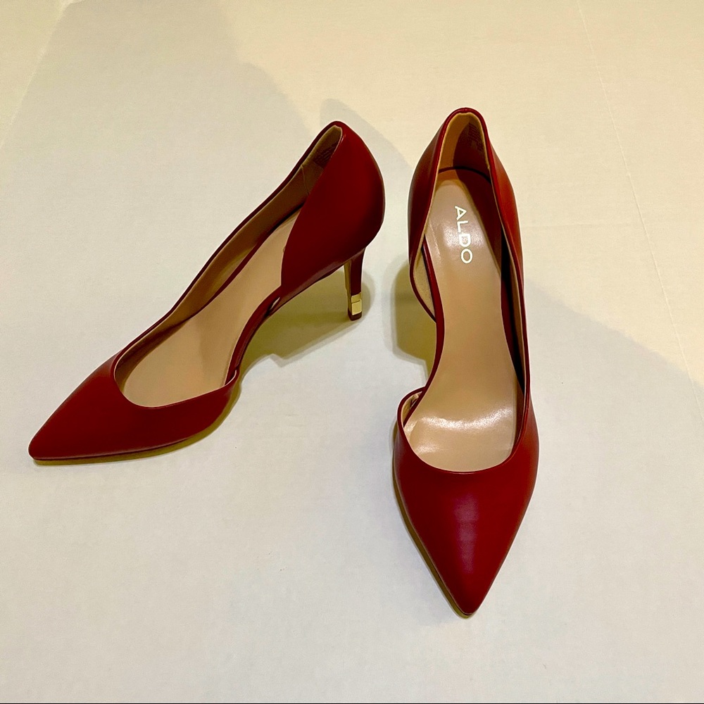 Aldo Cherry Tomato Heels 7.5